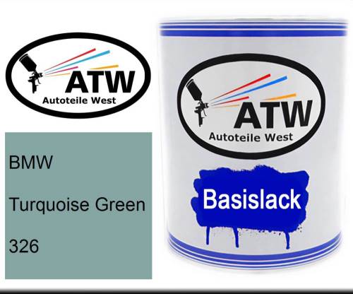 BMW, Turquoise Green, 326: 1L Lackdose, von ATW Autoteile West.